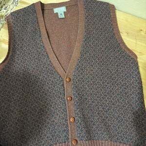 Christopher Hayes Men's Vintage Wool Cardigan Vest - Size L